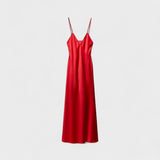 Robe carmine - Coupe minimaliste