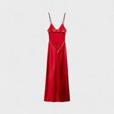 Robe carmine - Coupe minimaliste