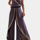Lorena - Robe Mono Détails Dorés