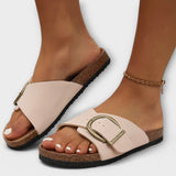 Margarida - Sandales en liège pour femme avec design à boucle