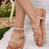 Sandales De Plage Avec Fleurs 3D