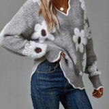 Belinha - Pull Élégant Floral