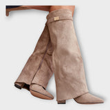 Bottes Hautes au Design Élégant