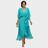 Monica Chiffon - Robe à décolleté en V