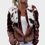 Sara - Cardigan Floral d'Automne