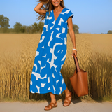 Magda - Robe fluide avec décolleté en V