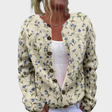 Camila - Cardigan Floral d'Automne