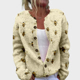 Bianca - Cardigan Floral d'Automne