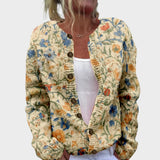 Cláudia - Cardigan Floral d'Automne