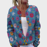Filipa - Cardigan Floral d'Automne