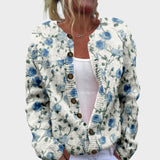 Patrícia - Cardigan Floral d'Automne