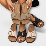 Margarida - Sandales en liège pour femme avec design à boucle