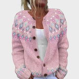 Daniela - Cardigan Floral d'Automne