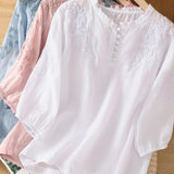 Cassiana - Blouse en Coton et Lin
