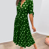 Mónica - Robe Élégante à Pois