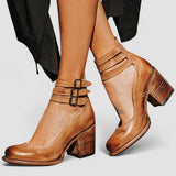 Ginevra - Chaussures à talons hauts avec multiples lanières et semelle épaisse