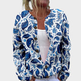 Maria - Cardigan Floral d'Automne