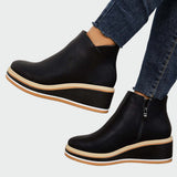 Botins orthopédiques en cuir