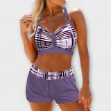 Joana - Bikini Canelé avec Taille Haute