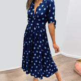 Mónica - Robe Élégante à Pois