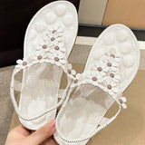 Sandales De Plage Avec Fleurs 3D