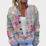 Teresa - Cardigan Floral d'Automne