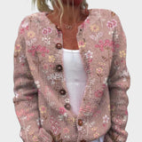 Raquel - Cardigan Floral d'Automne