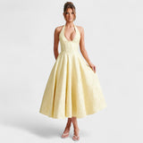Halina - Robe midi avec corset