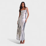 Sparkle Silver - Robe de gala de nuit