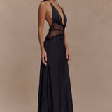 Velina - Robe en dentelle et satin
