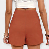 Shorts Taille Haute avec Jupe