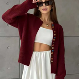 Nicole - Cardigan avec Détail de Boutons