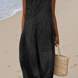 Ana - Robe Maxi Sans Manches Texturée