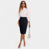 Jupe Midi Taille Haute