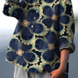 Jéssica - Chemise Casual Vintage Florale