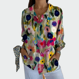 Chemise stylée avec imprimé floral