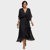 Monica Chiffon - Robe à décolleté en V