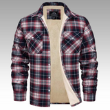 Tiago - Veste Trucker Rayée en Fleece