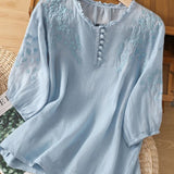 Cassiana - Blouse en Coton et Lin