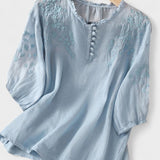 Cassiana - Blouse en Coton et Lin
