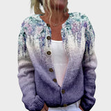 Inês - Cardigan Floral d'Automne