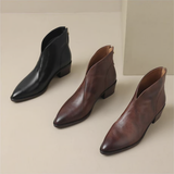 Camila - Bottines de Luxe avec Talon Bas