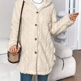 Sara - Manteau à capuche en peluche