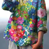 Rebeca - Chemise Casual Vintage Florale Belle