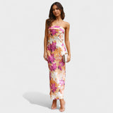 Carmen - Robe en satin sans manches