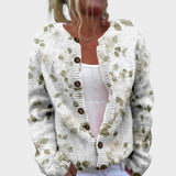 Joana - Cardigan Floral d'Automne