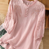 Cassiana - Blouse en Coton et Lin
