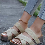 Sandale Mode Plateforme Slide
