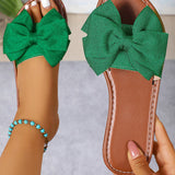 Sandales Femmes Nœud Design Chaussures À Enfiler