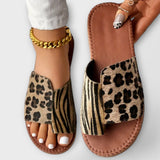 Tareyja - Sandales bicolores avec imprimé léopard